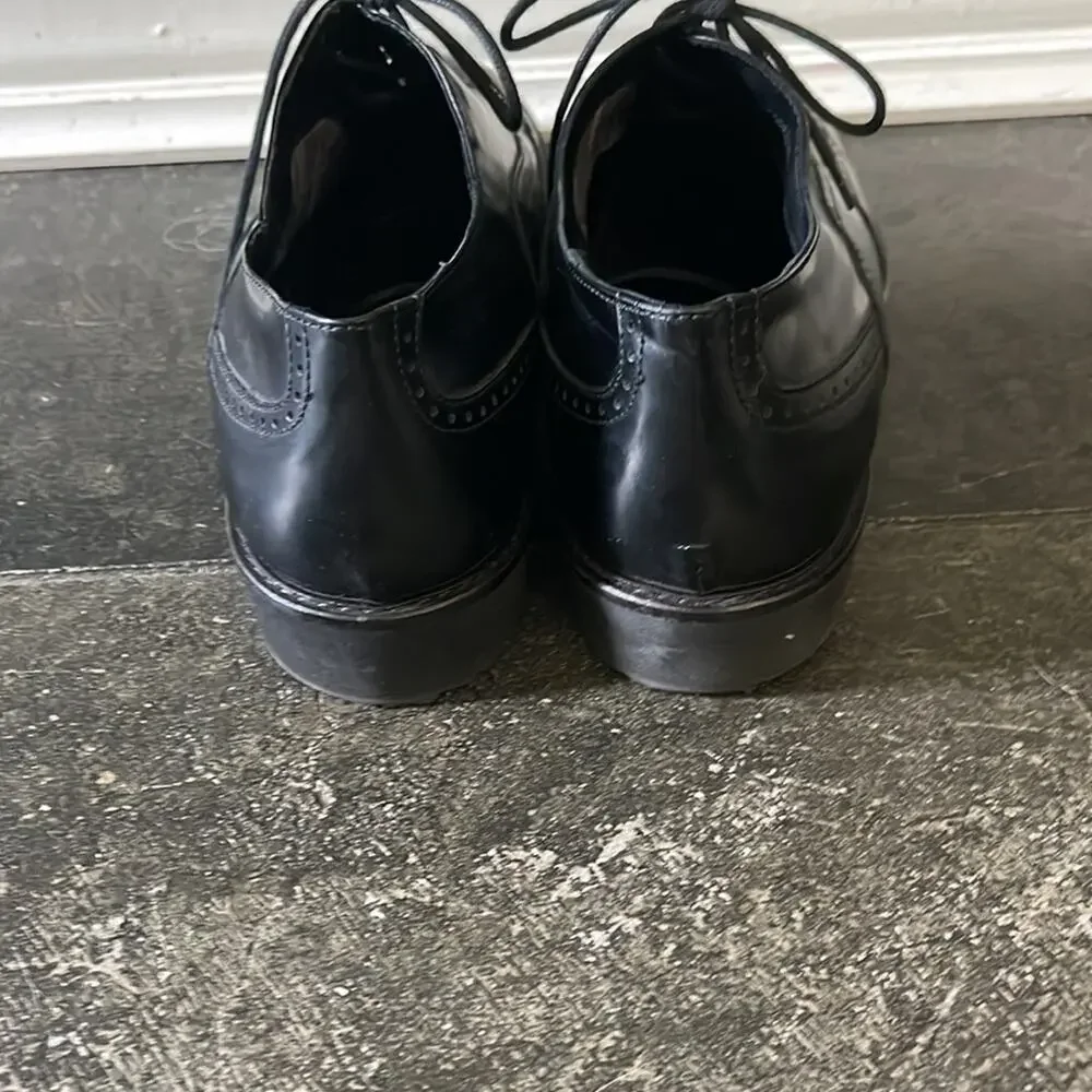Aquatalia wingtip lace up dress shoes sz 10